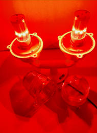 RED LED Aviation Light - 32cd 220VAC